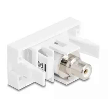 DeLOCK Módulo Keystone 90858 Plano Blanco Conector RCA 1
