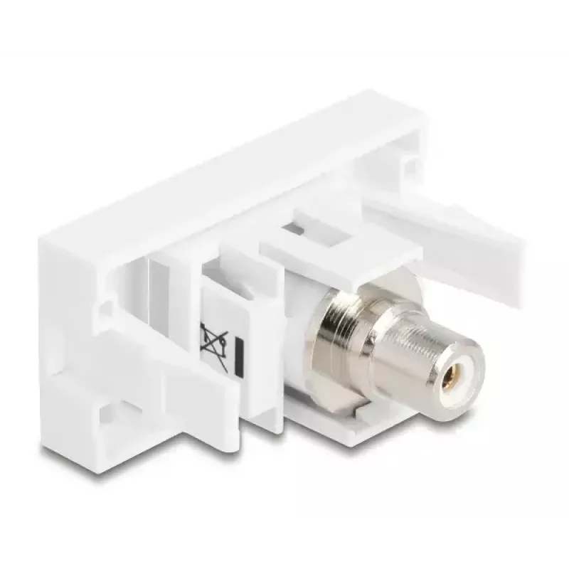 DeLOCK Módulo Keystone 90858 Plano Blanco Conector RCA 1