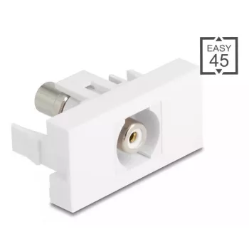 DeLOCK Módulo Keystone 90858 Plano Blanco Conector RCA 1