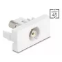DeLOCK Módulo Keystone 90858 Plano Blanco Conector RCA 1