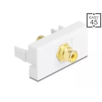 DeLOCK Módulo Keystone 90859 Conector RCA Blanco Amarillo