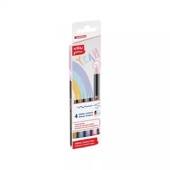 Rotulador Edding 4-1200-4-3 Azul Rosa Violeta Amarillo Punta redonda