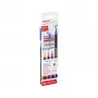 Rotulador Edding 4-1340-4-3 Azul Ocre Rosa Lila Punta pincel