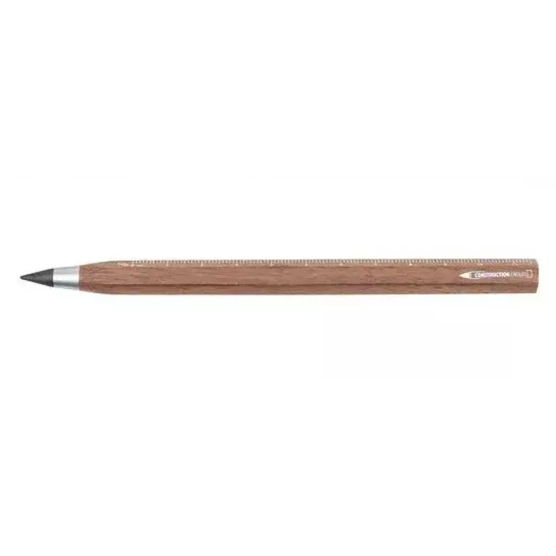 Portaminas mecánico TROIKA CONSTRUCTION ENDLESS WALNUT HB marrón metal madera