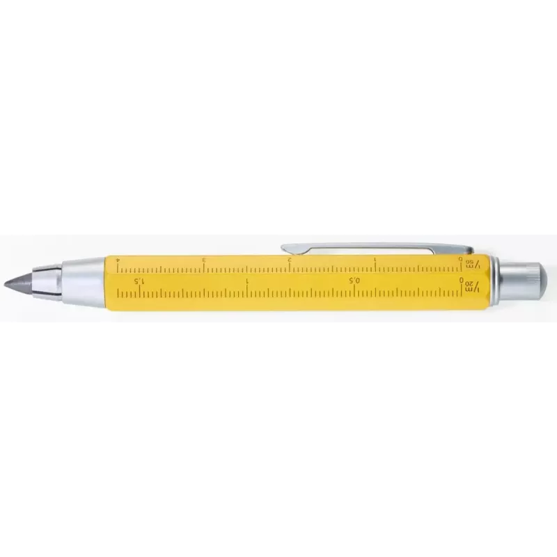 Portaminas TROIKA ZIMMERMANN 5,6 mm HB amarillo latón