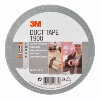 Cinta adhesiva 3M 1900S50 caucho sintético plata 50 m