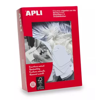Etiquetas APLI 00390 500 unidades blanco rectangular 2,2x3,5 cm