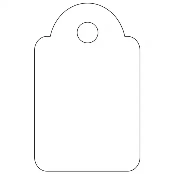 APLI 07009 etiquetas sin adhesivo 200 unidades blanco rectangular 1,5x2,4 cm