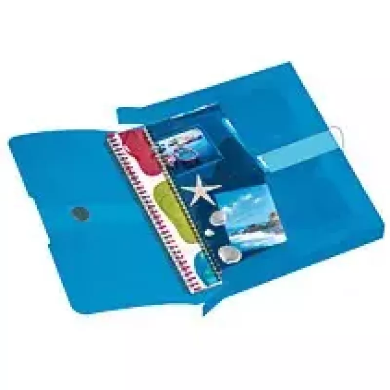 Carpeta Herlitz polipropileno (PP) azul transparente A4 11206141