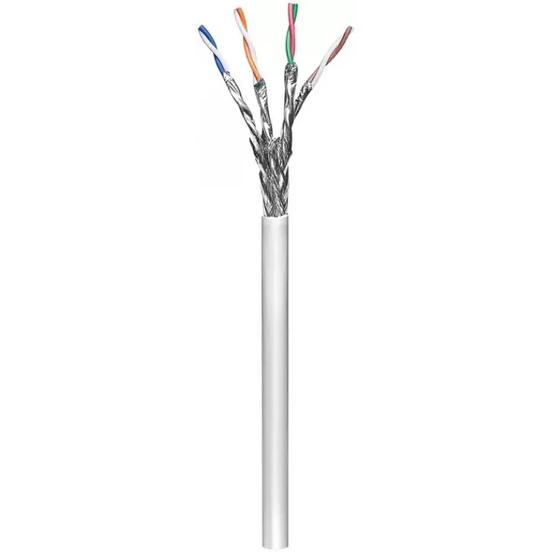 Cable de red Goobay CAT 6 S/FTP PiMF gris 305 m