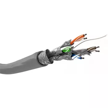 Cable de red Goobay CAT 6 S/FTP PiMF gris 305 m