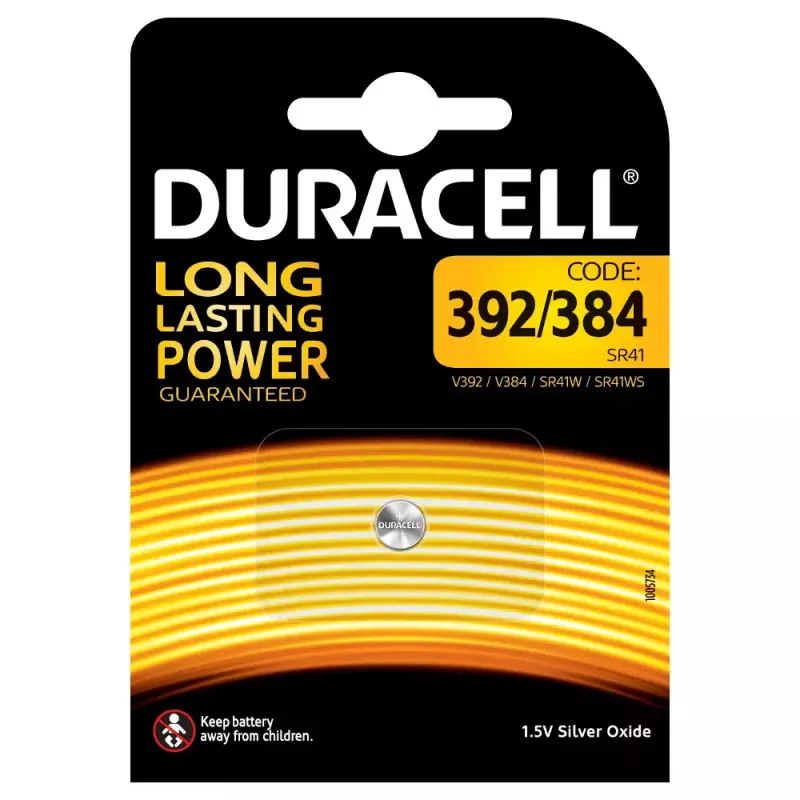 Pila Duracell D394 de óxido de plata (S)
