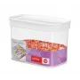 EMSA Optima 513557 recipiente para alimentos, 1 L, transparente/blanco