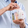 EMSA Optima 513557 recipiente para alimentos, 1 L, transparente/blanco