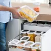 EMSA Optima 513557 recipiente para alimentos, 1 L, transparente/blanco