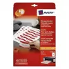 Avery L7418-25 etiquetas identificativas, blanco, 86 x 55 mm, 200 etiquetas (25 hojas)