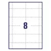 Avery L7418-25 etiquetas identificativas, blanco, 86 x 55 mm, 200 etiquetas (25 hojas)