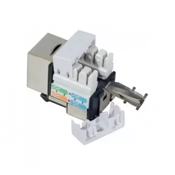Módulo Keystone Tecline 272850 plano negro RJ-45
