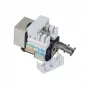 Módulo Keystone Tecline 272850 plano negro RJ-45