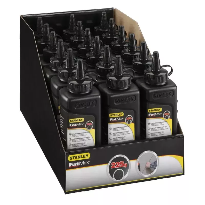 Stanley FatMax PRO 9-47-822 Polvo de tiza, negro, 226 g