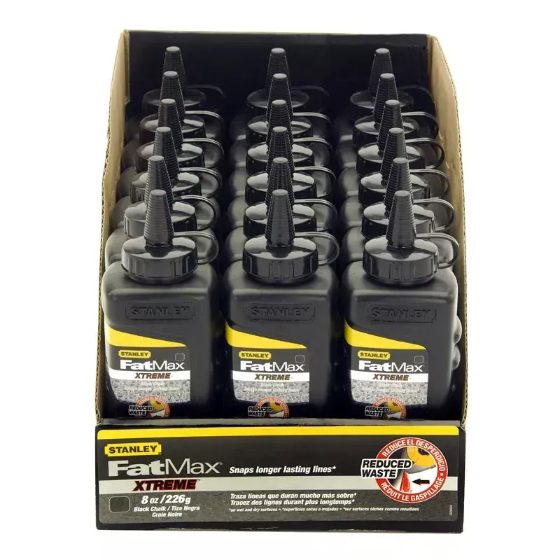 Stanley FatMax PRO 9-47-822 Polvo de tiza, negro, 226 g
