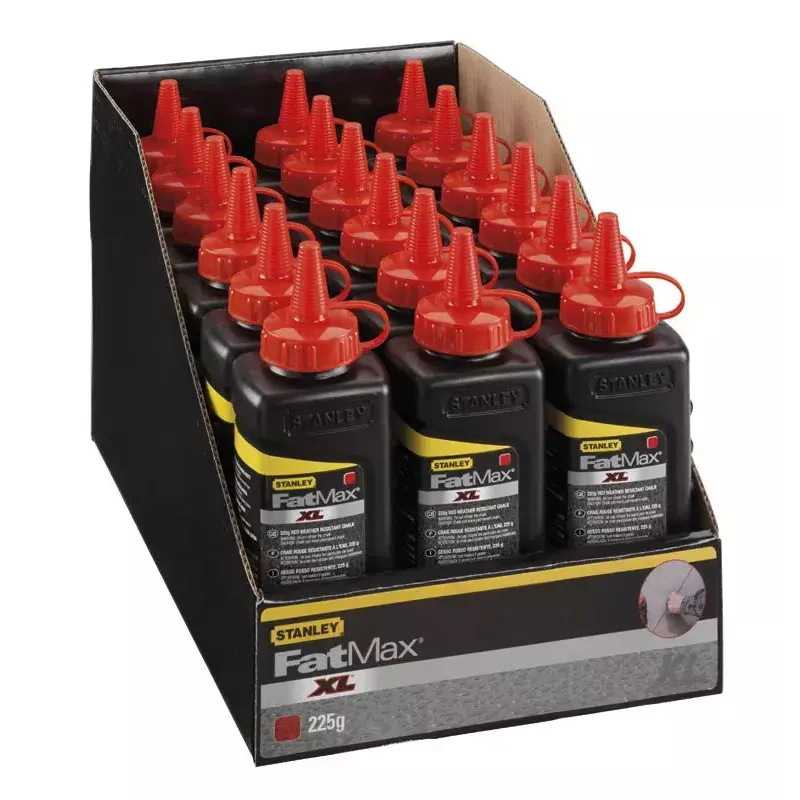 Stanley FatMax PRO 9-47-822 Polvo de tiza, negro, 226 g