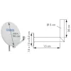 Soporte de pared Schwaiger WAH1525 001 plata aluminio