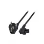 Cable de alimentación ACT CEE 7/7 (acodado) - C5 (acodado) negro 3 m