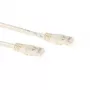 Cable de parcheo ACT marfil 2 metros U/UTP CAT6A con conectores RJ45