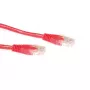 ACT Rojo 20 metros cable de red U/UTP CAT6A con conectores RJ45