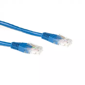 ACT Azul 5 metros cable de red U/UTP CAT6A con conectores RJ45