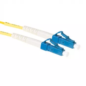 ACT Cable de fibra óptica monomodo 9/125 OS2 LSZH simplex de 1 m con conectores LC