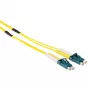 ACT Cable de fibra óptica monomodo 9/125 OS2 dúplex reforzado de 20 metros con conectores LC