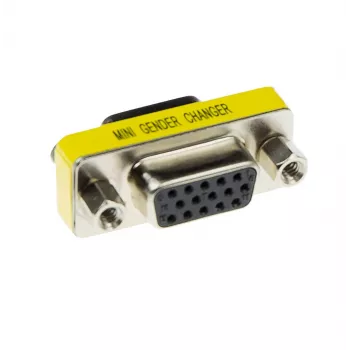 Adaptador D-sub de alta densidad ACT 15 polos conector hembra a 15 polos conector hembra