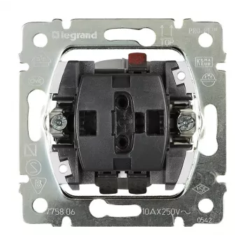 Legrand 775804 interruptor de luz plástico acero inoxidable, transparente