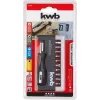 Juego de puntas de destornillador KWB Industrial Steel Standard Handy Bit Box
