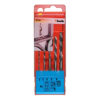 Juego de brocas helicoidales KWB 421140 5 unidades
