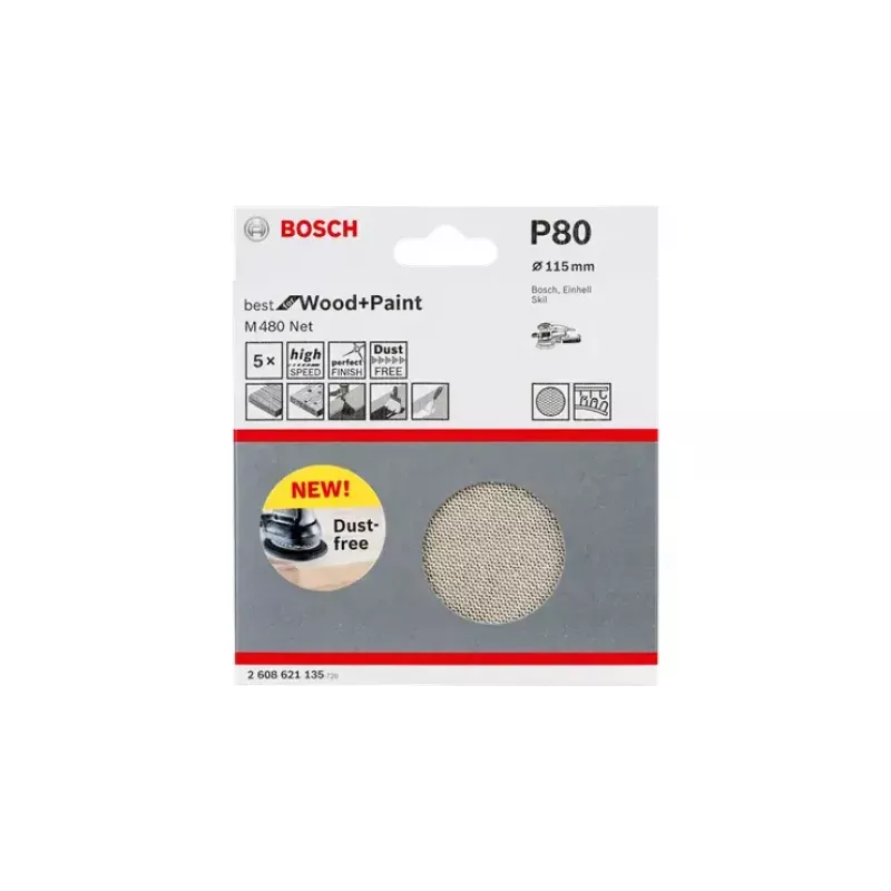 Hoja de lija Bosch M480 Best for Wood and Paint 2608621144
