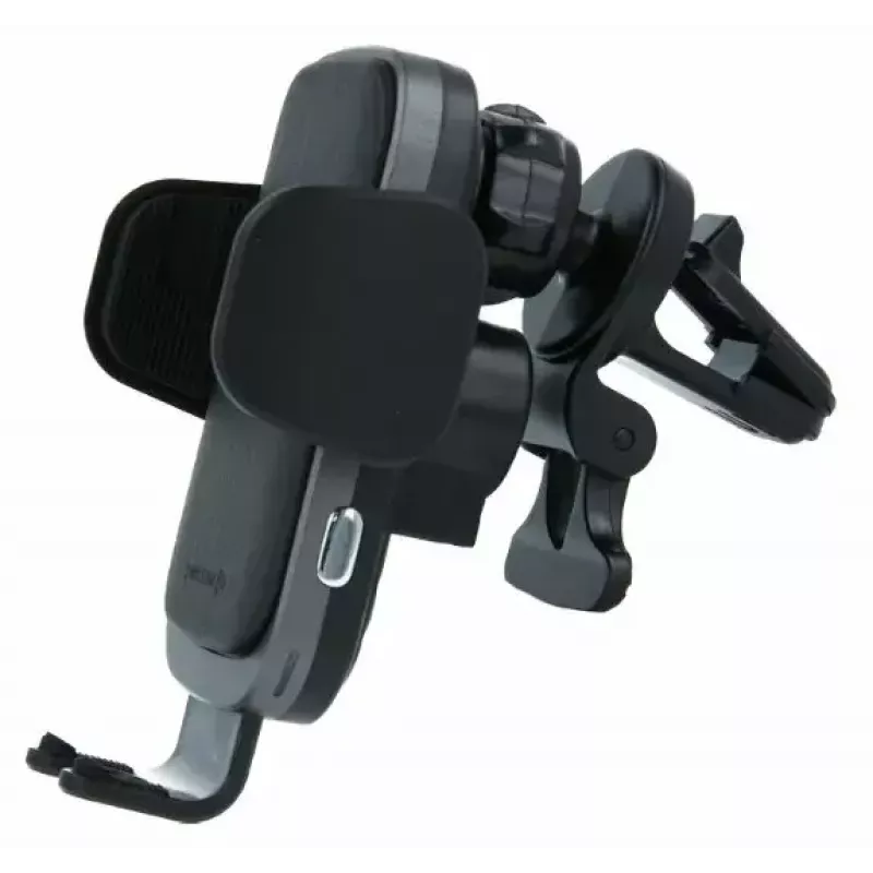 Swissten S-Grip W2-AV5 soporte de coche con cargador inalámbrico de 15 W, con cable USB/USB-C, negro
