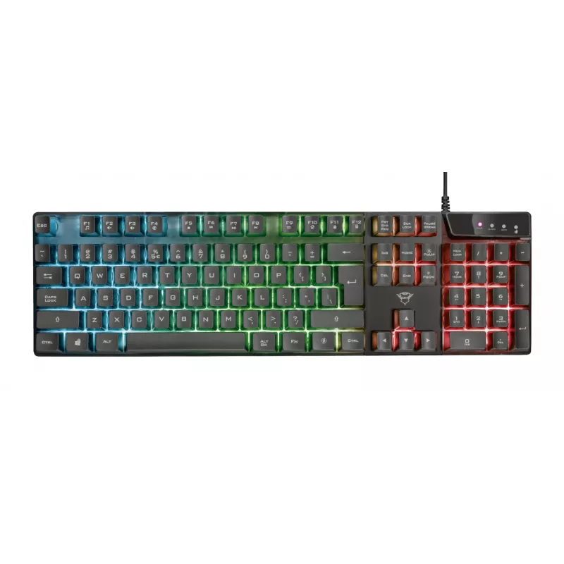 Teclado gaming Trust GXT 835 Azor USB alemán negro