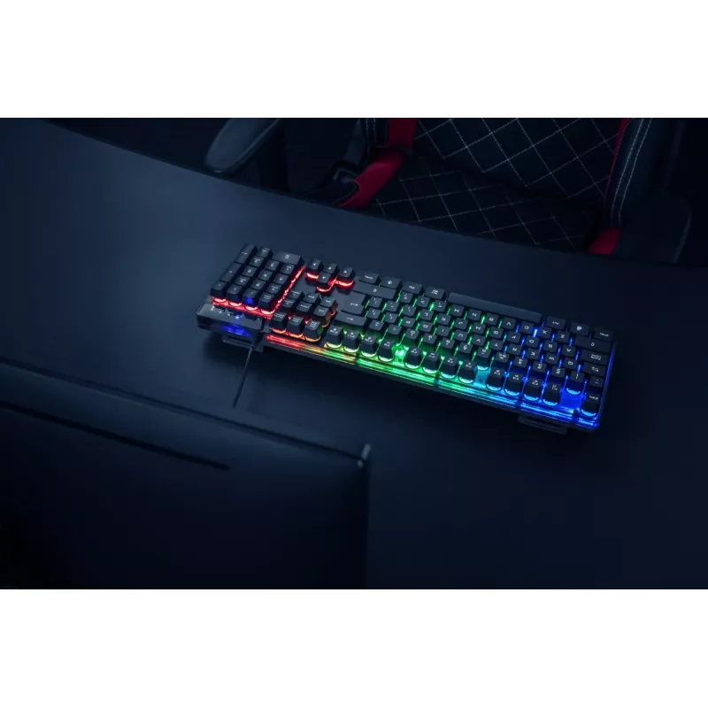 Teclado gaming Trust GXT 835 Azor USB alemán negro
