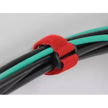 Bridas de cable de velcro DeLOCK 19545 Rojo 190 mm 25 mm 5 uds.