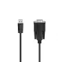 Hama 00200622 Cable serie Negro 1,5 m Sub-D USB-A