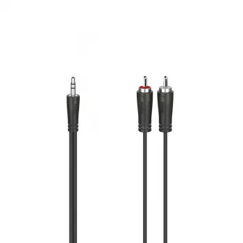 Hama 00200721 Cable de audio 5 m 3,5 mm 2 x RCA Negro