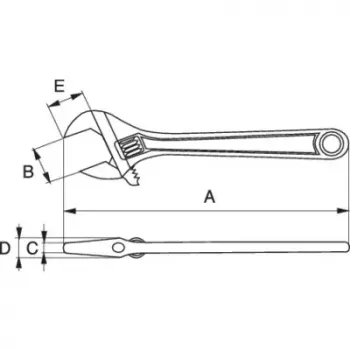 Llave inglesa ajustable Bahco Serie 90 llave ajustable