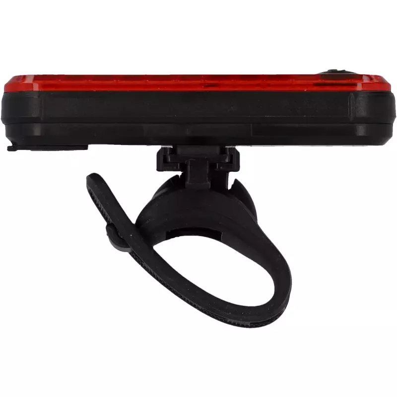 Fischer 50647 juego de luces LED para bicicleta a pilas, luz delantera de 80 lux