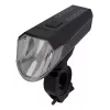 Fischer 50647 juego de luces LED para bicicleta a pilas, luz delantera de 80 lux