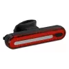Fischer 50647 juego de luces LED para bicicleta a pilas, luz delantera de 80 lux
