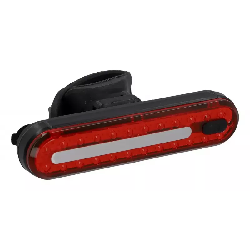 Fischer 50647 juego de luces LED para bicicleta a pilas, luz delantera de 80 lux