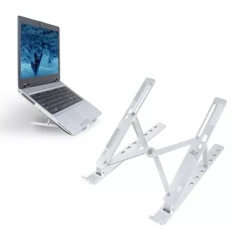 ACT soporte plegable para portátil aluminio, altura ajustable en 7 posiciones